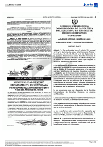 Acuerdo Interno 61-2009