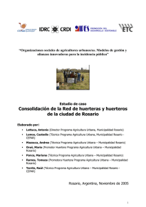 Estudio de caso Red de huerteras y huerteros de Rosario