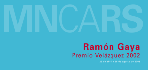 Folleto de Ramón Gaya. Premio Velázquez 2002