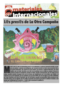 Los presos de La Otra Campaña . Materiales Internacionales.Septeimbre 2010.