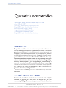 Queratitis neurotrófica Artículo de revisión