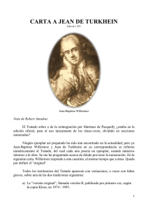 Carta a Jean a Turkhein - Jean-Baptiste Willermoz