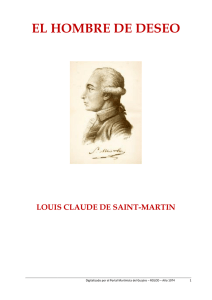 El Hombre de Deseo – Louis-Claude de Saint-Martin