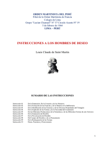 Instrucciones Martinistas: Emanaci&oacute;n, Creaci&oacute;n y Deseo