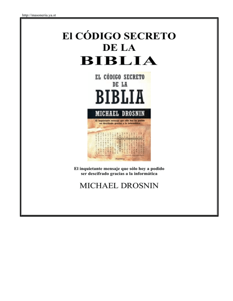 El Código Secreto De La Biblia