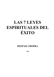 Deepak Chopra - Las 7 Leyes Espirituales del Éxito