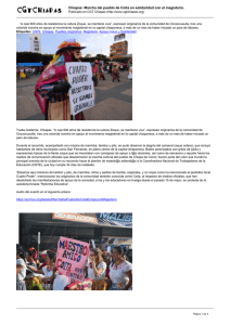 Chiapas: Marcha del pueblo de Coita en solidaridad con el...