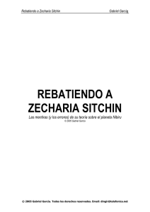 Rebatiendo a Zecharia Sitchin - Gabriel García