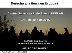 Derecho a la tierra en Uruguay Dr. Pablo Díaz Estévez