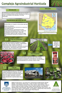 Complejo Agroindustrial Hortícola Ubicación Introducción