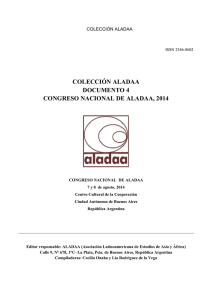 Actas del Congreso Nacional de ALADAA, Sección Argentina, 2014