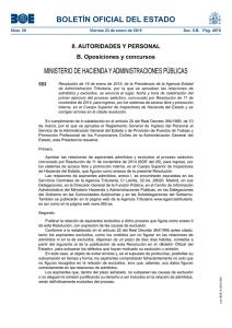 BOLETÍN OFICIAL DEL ESTADO MINISTERIO DE HACIENDA Y ADMINISTRACIONES PÚBLICAS