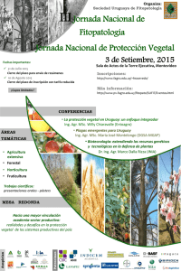 Jornadas Fitopatología y Protección Vegetal