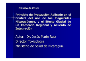 Case study: Precaution as applied in Nicaraguan pesticide control, and the chilling effect of a regional trade and integration agreement pdf, 21kb