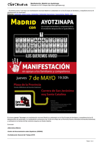 Manifestación: Madrid con Ayotzinapa