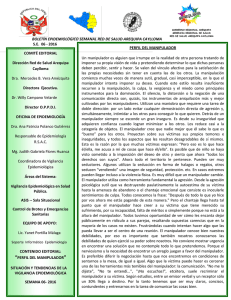 PERFIL DEL MANIPULADOR COMITÉ EDITORIAL Dirección Red de Salud Arequipa