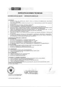 ESPECIFICACIONES TECNICAS Ministerio de Salud