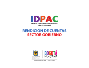 IDPAC -   Instituto Distrital de la Participación y Acción Comunal