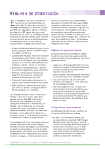 2011 Informe de la Alianza para la Salud de la Madre, el Recién Nacidoy el Niño - Resumen de Orientación pdf, 1.40Mb