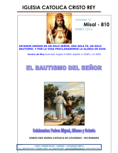 Misal - 810 IGLESIA CATOLICA CRISTO REY Volumen 12 ENERO 12/14