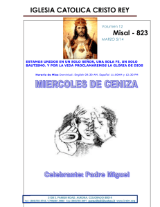 Misal - 823 IGLESIA CATOLICA CRISTO REY Volumen 12 MARZO 5/14