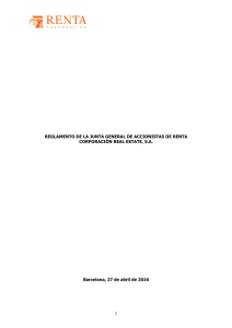Reglamento de la Junta General de Accionistas