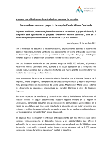 Comunicado Participación Ciudadana - Minera Centinela