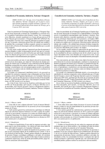 Orden 18/2013 de 5 de junio de la Conselleria de Economía, Industria, Turismo y Empleo, por la que se convocan las ayudas destinadas al fomento del empleo de los desempleados jóvenes menores de 30 años para el ejercicio 2013