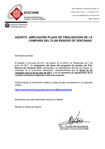Ampliacion plazo finalizacion Plan Renove Ventanas20116131553