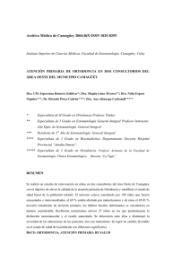 Archivo Médico de Camagüey 2004;8(5) ISSN 1025-0255