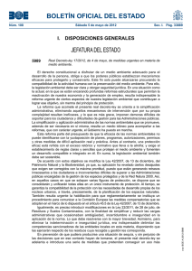 Real Decreto Ley 17/2012 de Medidas urgentes en materia de Medio Ambiente.