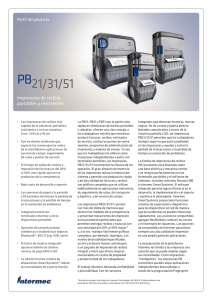 PB 21/31/51 Impresoras de recibos portátiles y resistentes