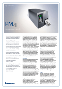 PM 4i Impresora de uso estándar Hoja de producto
