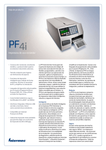 PF 4i Impresora de uso estándar Hoja de producto