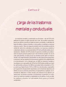 Capítulo 2: Carga de los trastornos mentales y conductuales pdf, 331kb