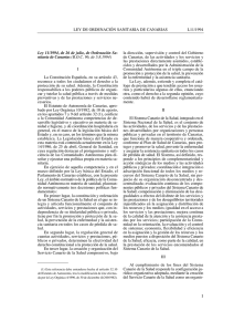 Ley 11/1994, de 26 de julio, de Ordenaci n Sanitaria de Canarias