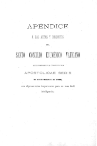 APÉNDICE Á LAS ACTAS Y DECRETOS