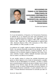 REFLEXIONES EN TORNO A LOS PRINCIPIOS TRIBUTARIOS DE CAPACIDAD CONTRIBUTIVA