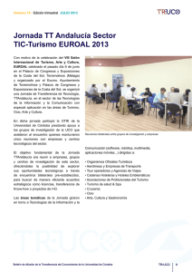 Jornada TT Andalucía Sector TIC-Turismo EUROAL 2013