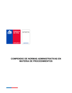 COMPENDIO DE NORMAS ADMINISTRATIVAS EN MATERIA DE PROCEDIMIENTOS