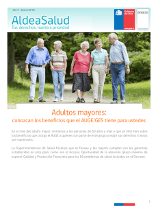 Adultos mayores: conozcan los beneficios que el AUGE/GES tiene para ustedes