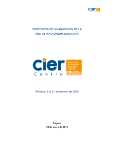 CIERc Centro Propuesta Dinamización Red RIE