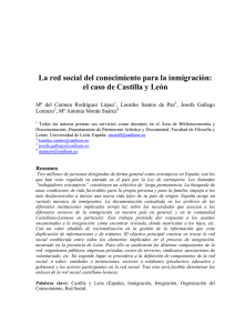 La red social del conocimiento para la inmigración: el caso de Castilla y León