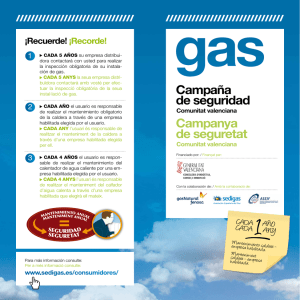 Folleto Campaña Seguridad de Gas