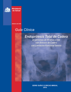 Ir a Guía clínica: Endoprótesis Total de Cadera en personas de 65 años y más con Artrosis de Cadera con Limitación Funcional Severa