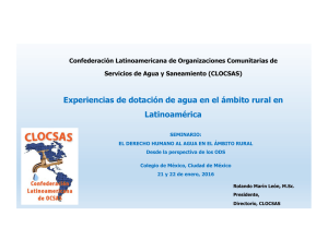 Experiencias de dotación de agua en el ámbito rural en Latinoamérica (PDF, 4.2 Mb)