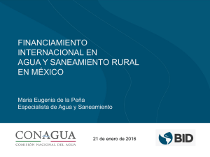 Financiamiento internacional en agua y saneamiento rural en México (PDF, 1.4