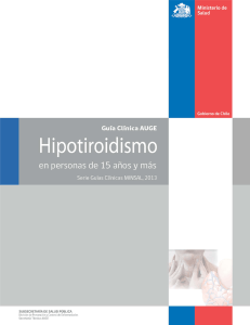 Ir a Guía clínica: Hipotiroidismo en personasde 15 años y más