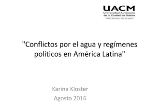 Conflictos por el agua y regímenes políticos en América Latina (PDF, 548 KB)