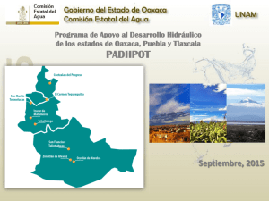 Programa de Apoyo al Desarrollo Hidráulico de los estados de Oaxaca, Puebla y Tlaxcala PADHPOT (PDF, 1.9 Mb)